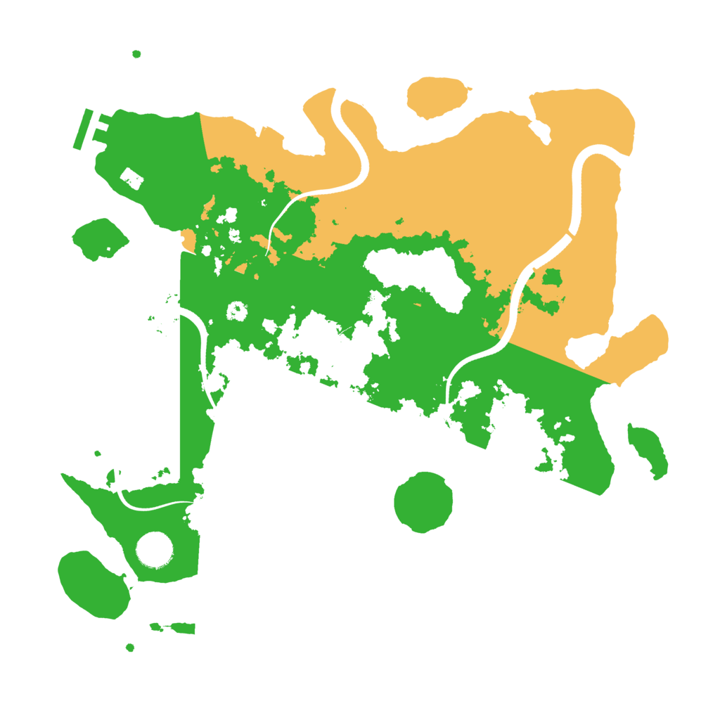 Biome Rust Map: Procedural Map, Size: 3500, Seed: 4223113