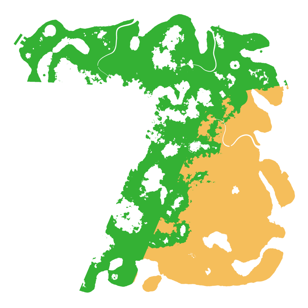 Biome Rust Map: Procedural Map, Size: 5000, Seed: 1232594735