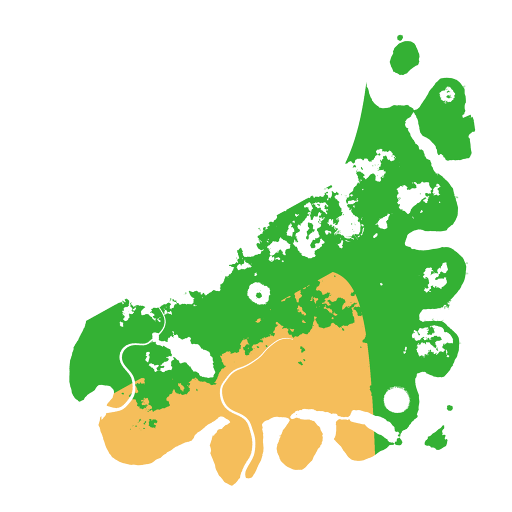 Biome Rust Map: Procedural Map, Size: 3500, Seed: 655198266