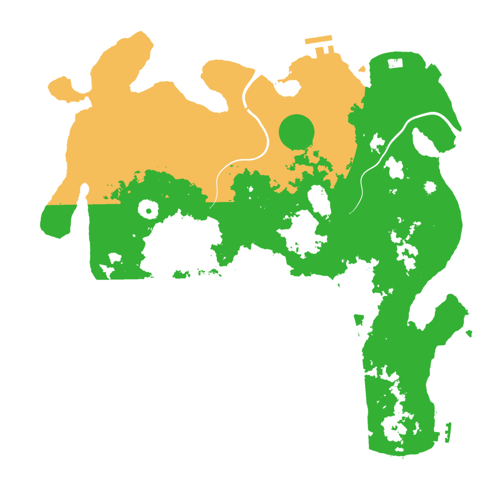 Biome Rust Map: Procedural Map, Size: 3750, Seed: 25431561