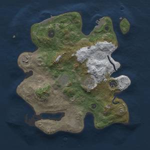 Thumbnail Rust Map: Procedural Map, Size: 3000, Seed: 108, 13 Monuments