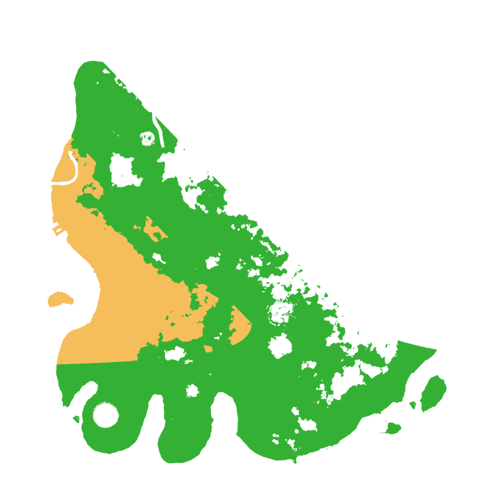 Biome Rust Map: Procedural Map, Size: 3500, Seed: 614199230