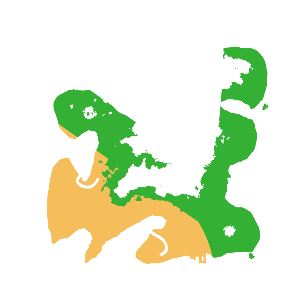 Biome Rust Map: Procedural Map, Size: 2500, Seed: 1424433915