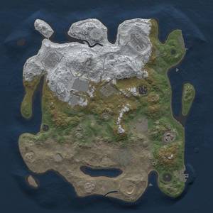 Thumbnail Rust Map: Procedural Map, Size: 3500, Seed: 146312564, 20 Monuments