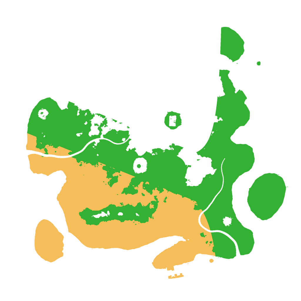 Biome Rust Map: Procedural Map, Size: 3000, Seed: 23435
