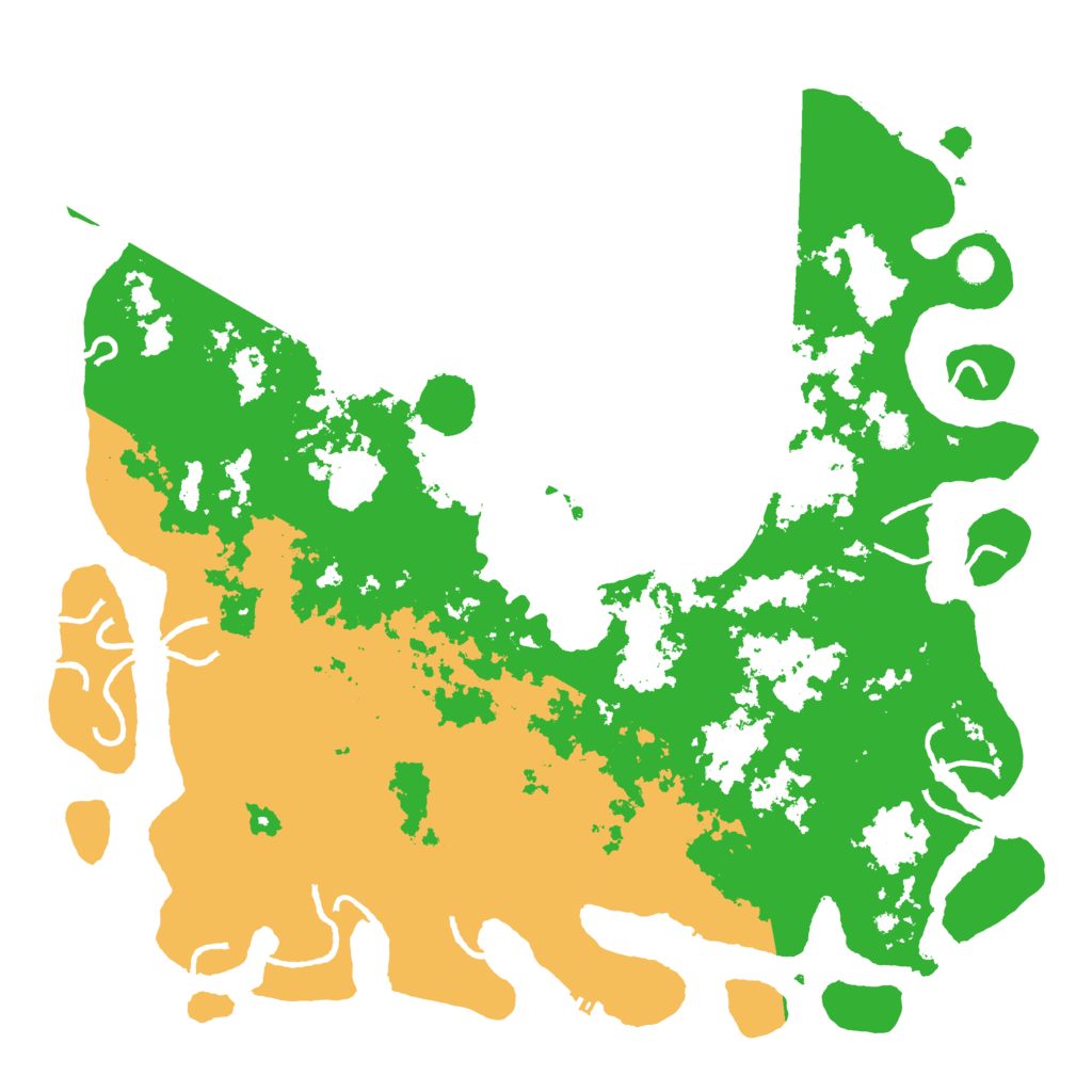 Biome Rust Map: Procedural Map, Size: 5200, Seed: 421