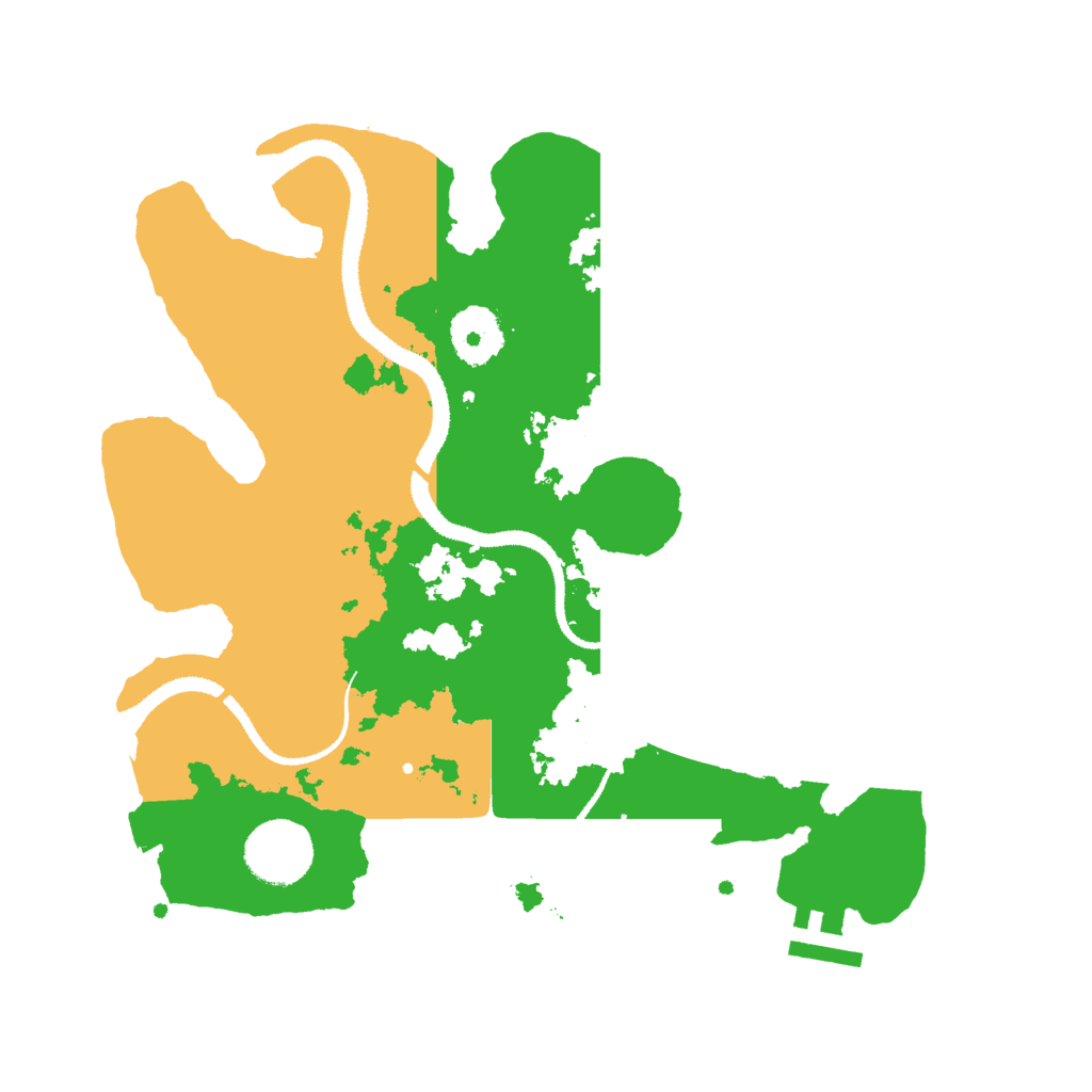 Biome Rust Map: Procedural Map, Size: 3000, Seed: 20220708