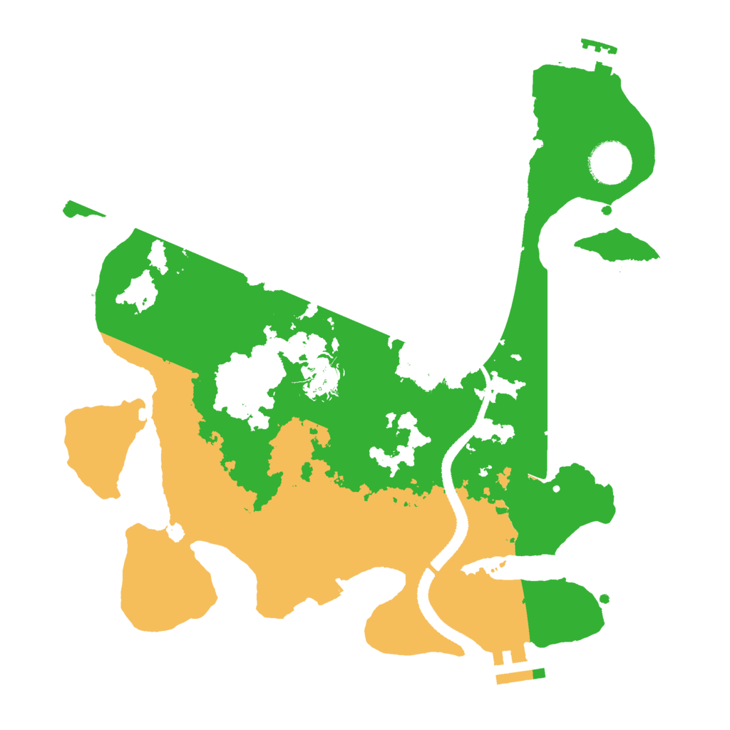 Biome Rust Map: Procedural Map, Size: 3000, Seed: 375225176
