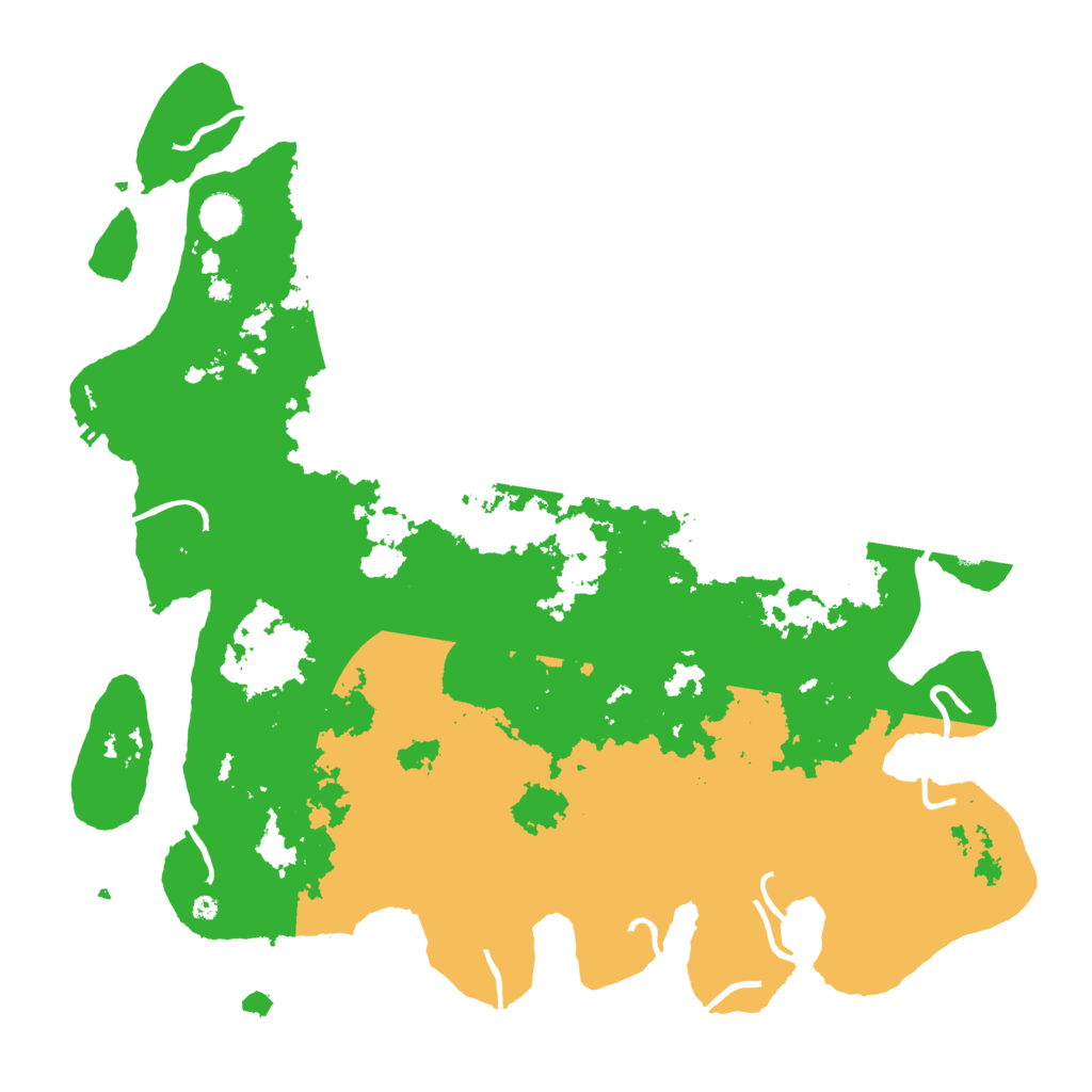 Biome Rust Map: Procedural Map, Size: 4500, Seed: 611