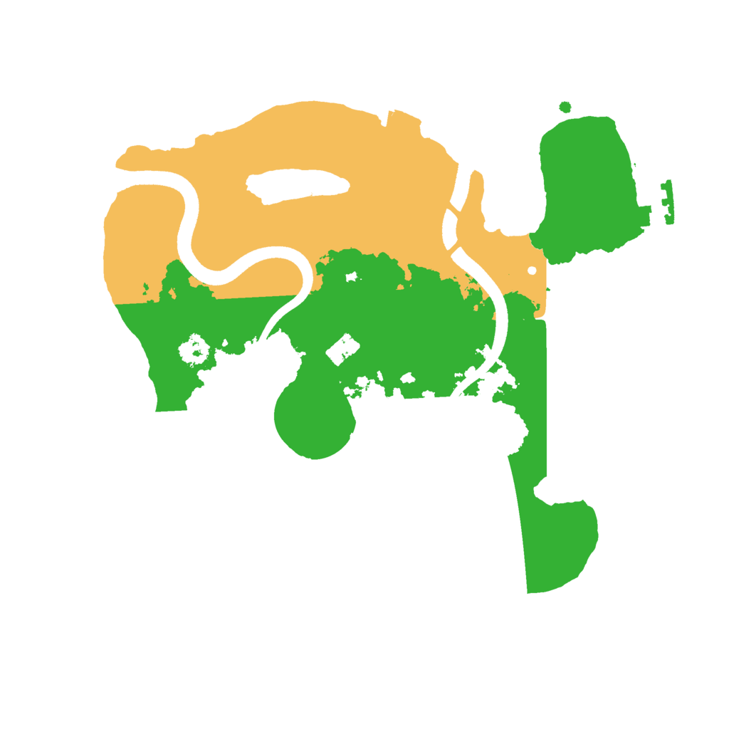 Biome Rust Map: Procedural Map, Size: 2500, Seed: 51452762