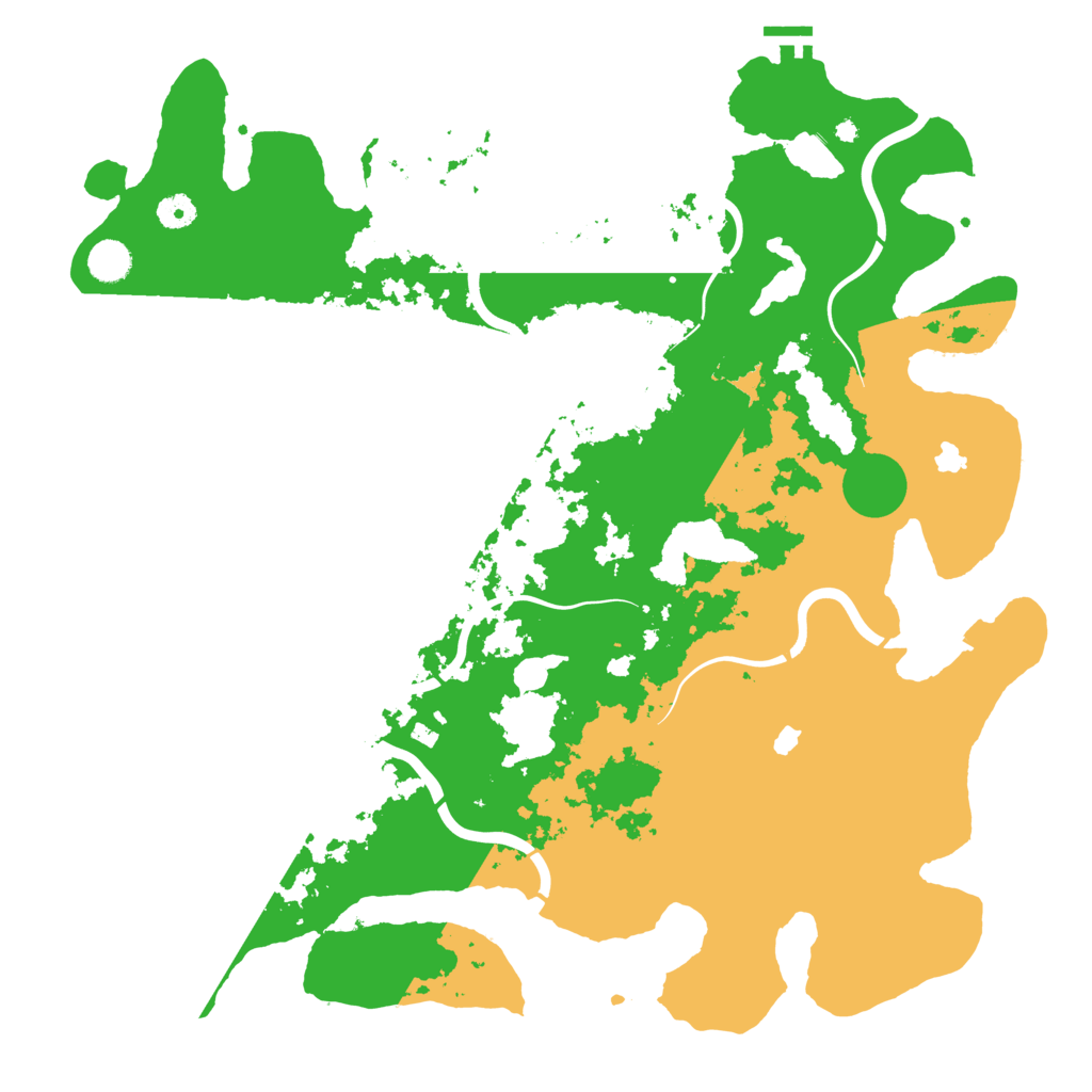 Biome Rust Map: Procedural Map, Size: 4500, Seed: 235945785
