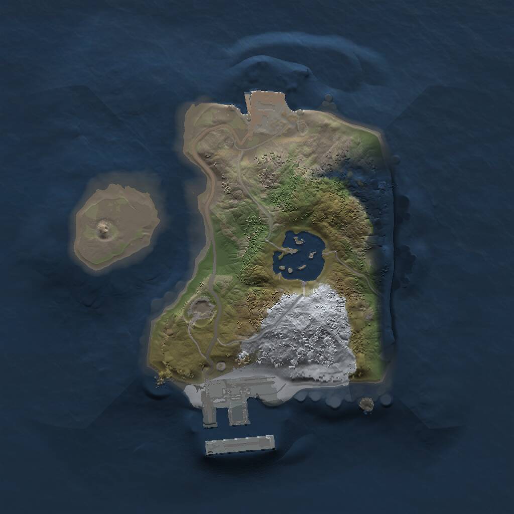 Rust Map: Procedural Map, Size: 1500, Seed: 1491791199, 3 Monuments