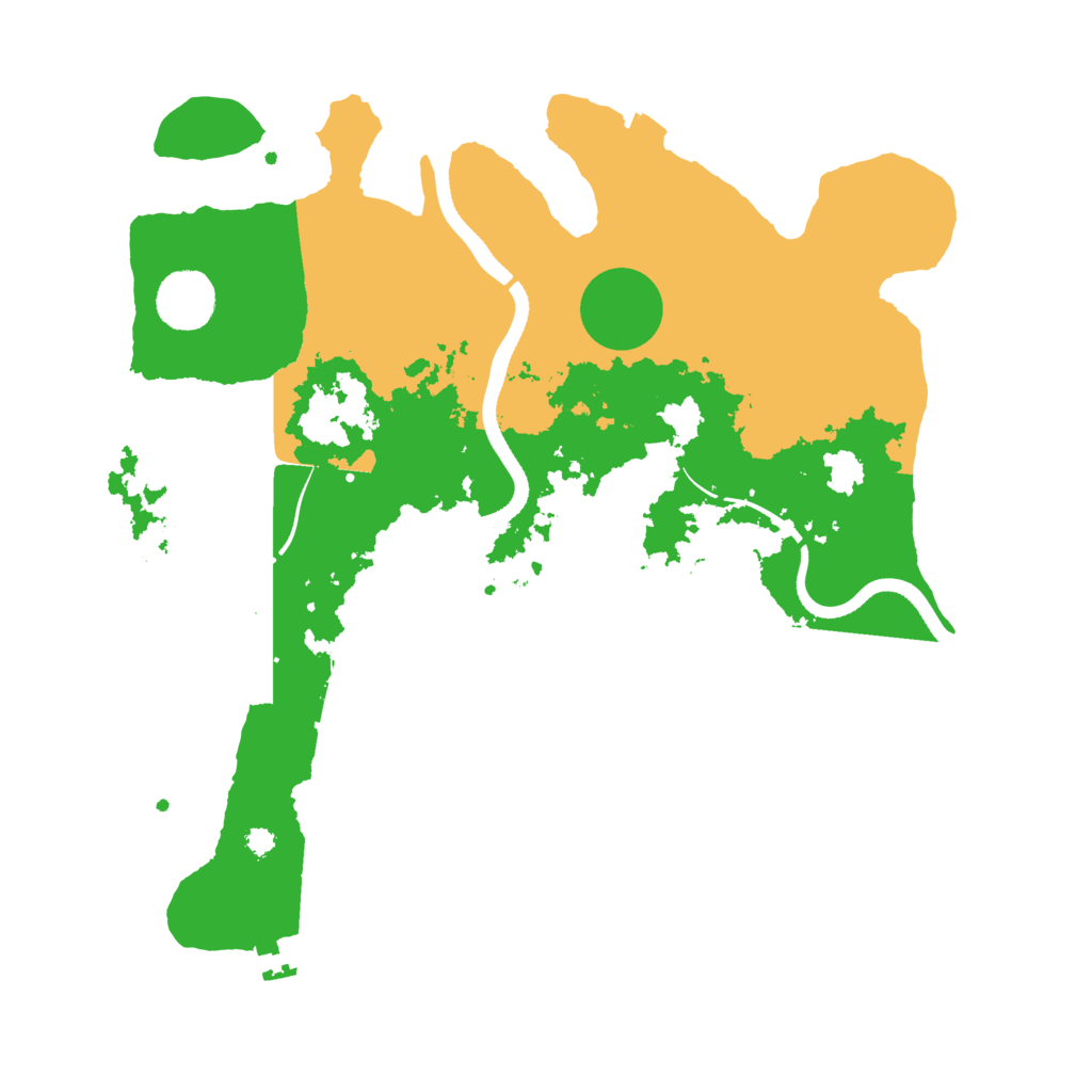 Biome Rust Map: Procedural Map, Size: 3500, Seed: 954685621