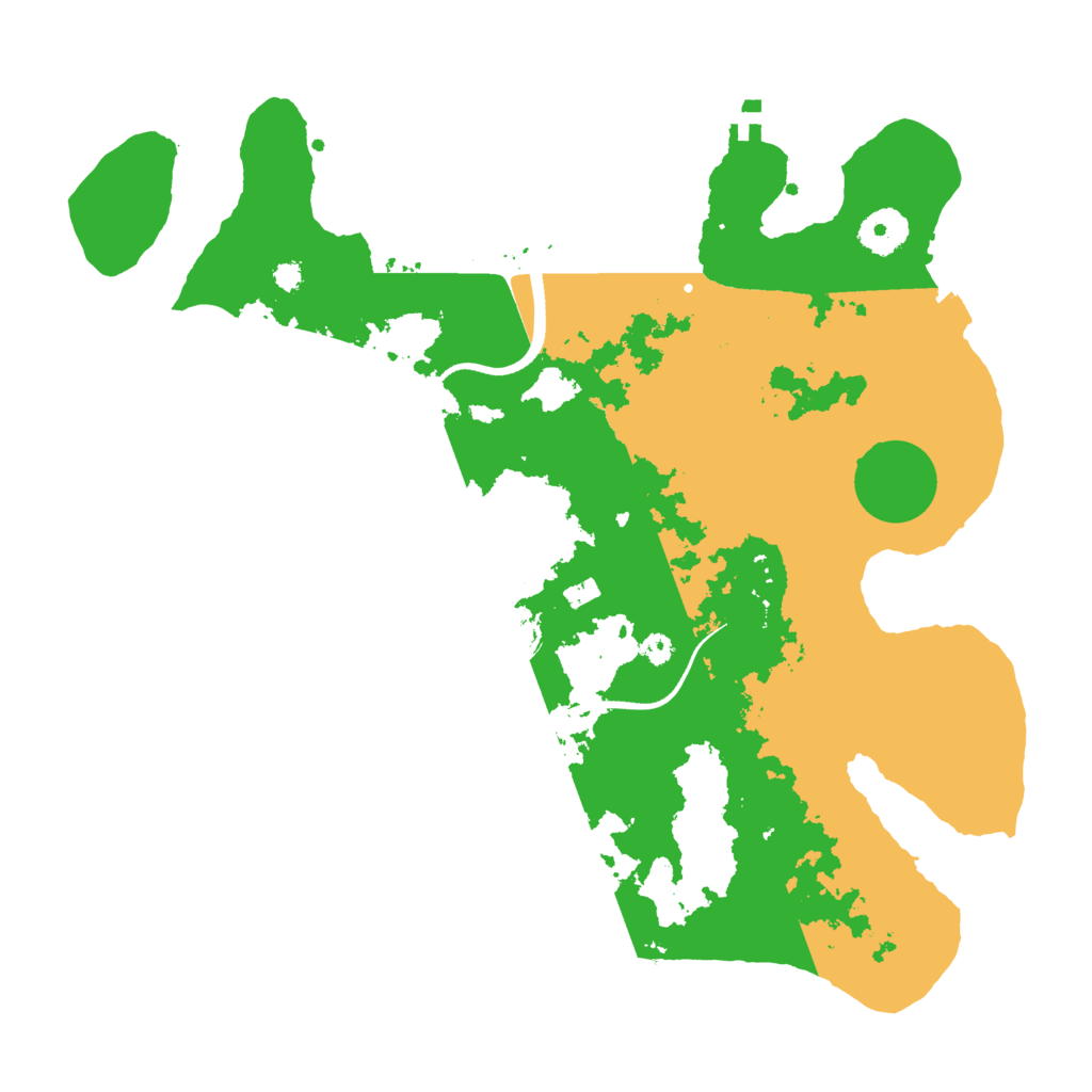 Biome Rust Map: Procedural Map, Size: 3500, Seed: 887662709