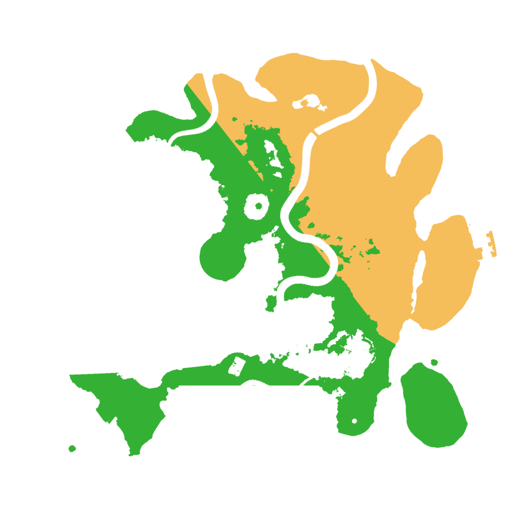 Biome Rust Map: Procedural Map, Size: 3000, Seed: 26346