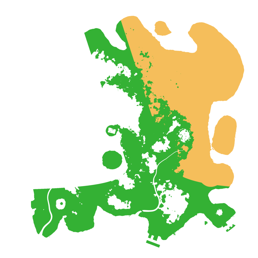 Biome Rust Map: Procedural Map, Size: 3700, Seed: 1549322999