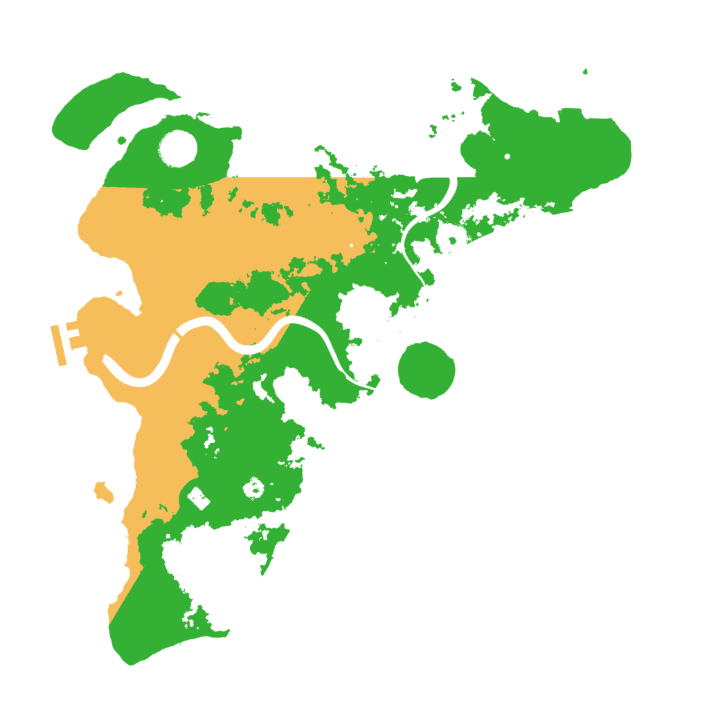 Biome Rust Map: Procedural Map, Size: 3500, Seed: 67778