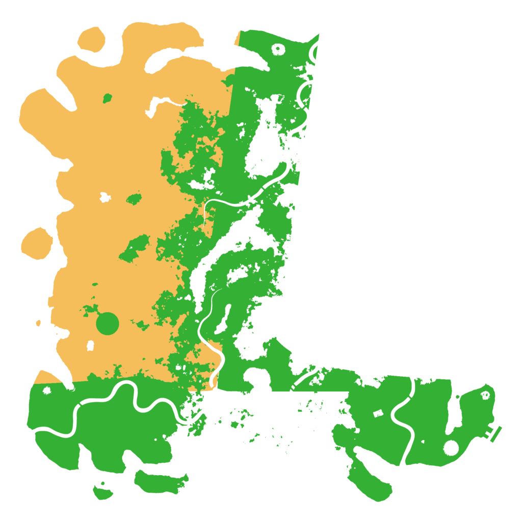 Biome Rust Map: Procedural Map, Size: 6000, Seed: 54865
