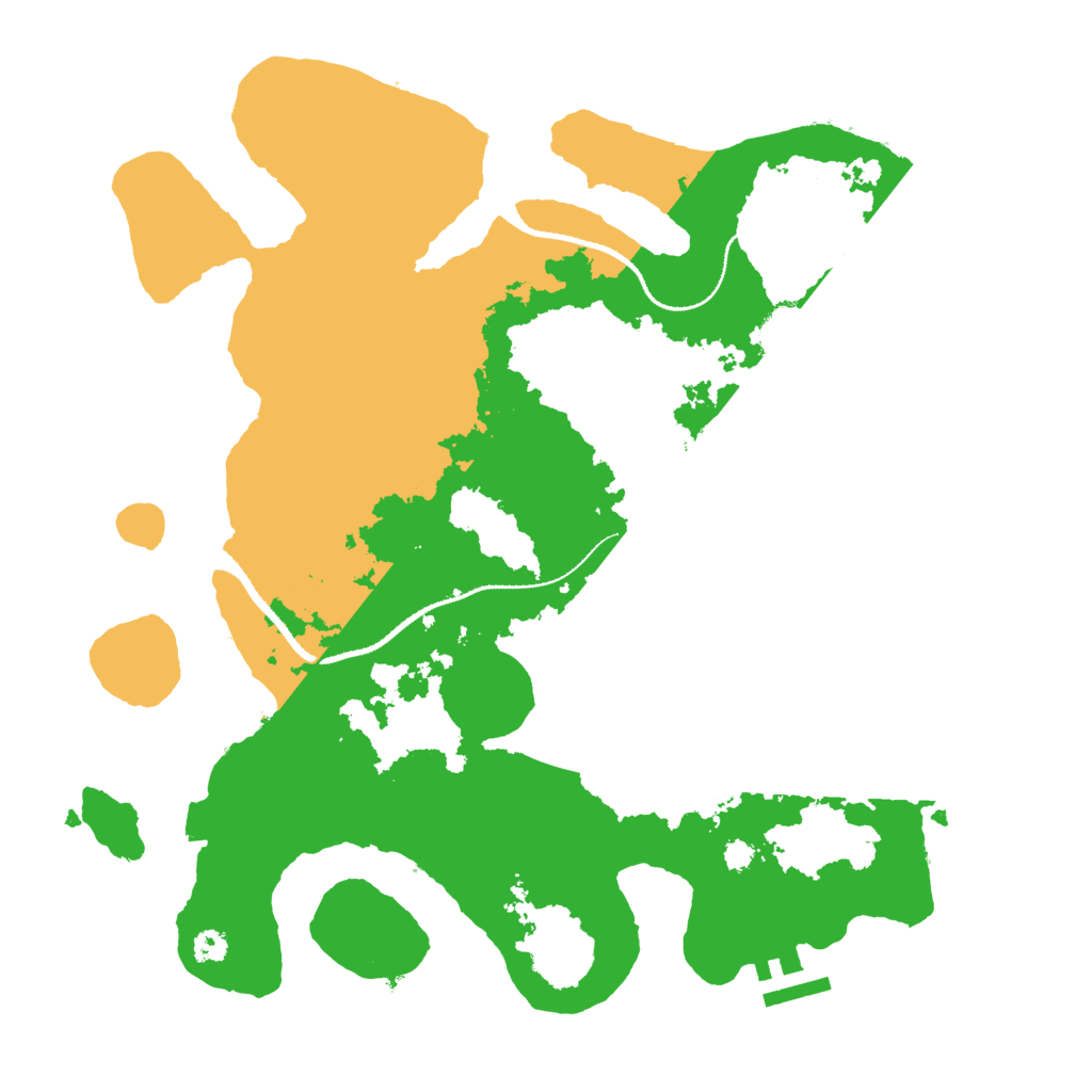 Biome Rust Map: Procedural Map, Size: 3250, Seed: 241416777