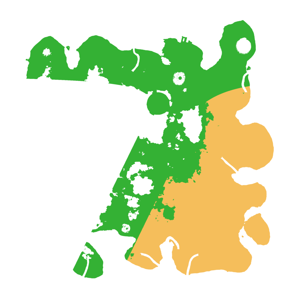 Biome Rust Map: Procedural Map, Size: 3500, Seed: 199159279
