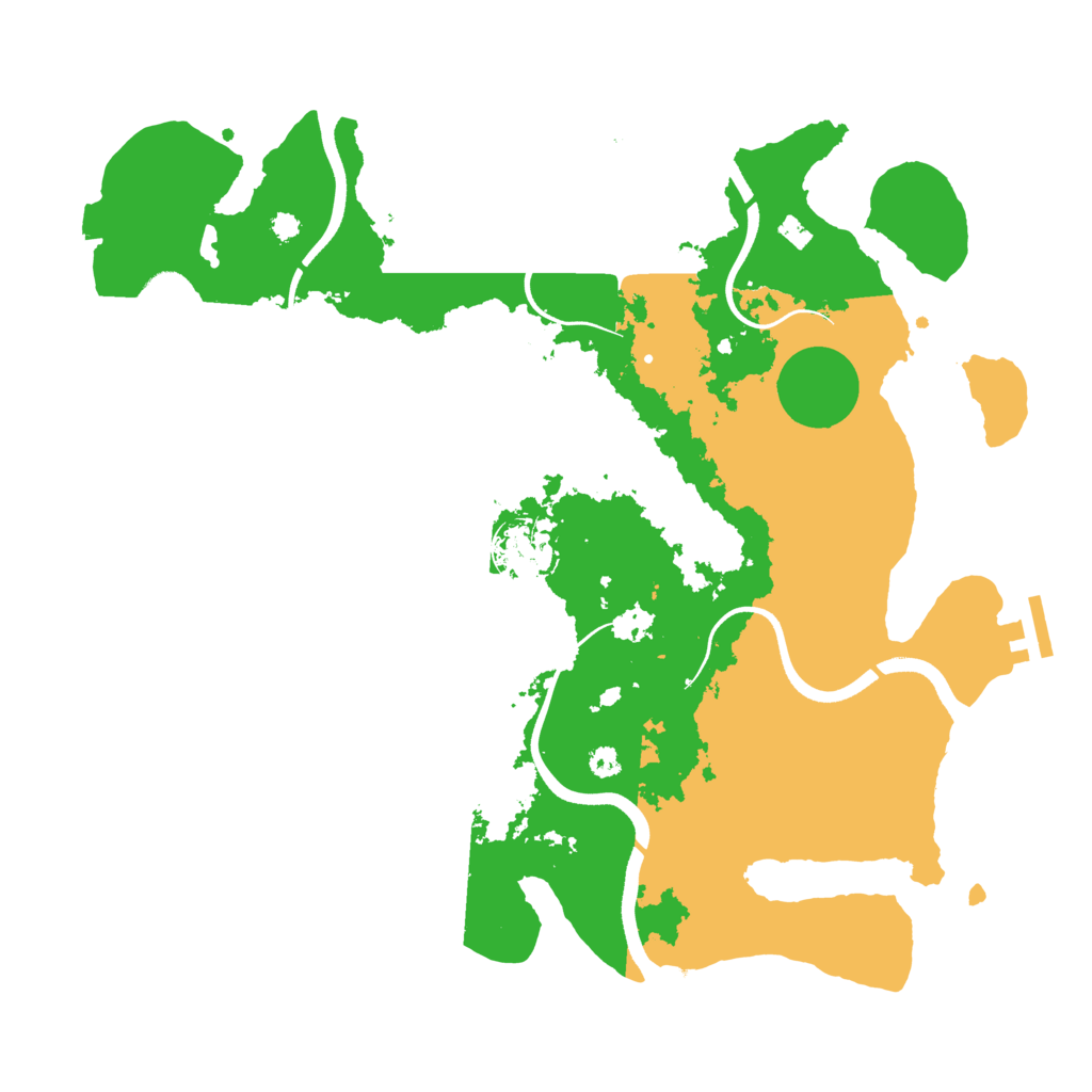 Biome Rust Map: Procedural Map, Size: 3550, Seed: 660333857