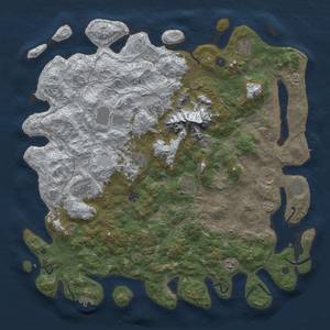 Thumbnail Rust Map: Procedural Map, Size: 5000, Seed: 777778, 20 Monuments