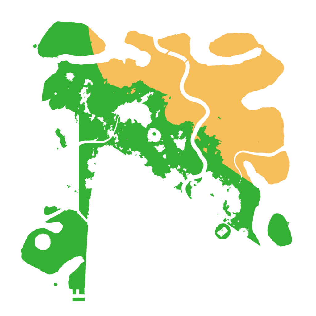 Biome Rust Map: Procedural Map, Size: 3500, Seed: 20220717