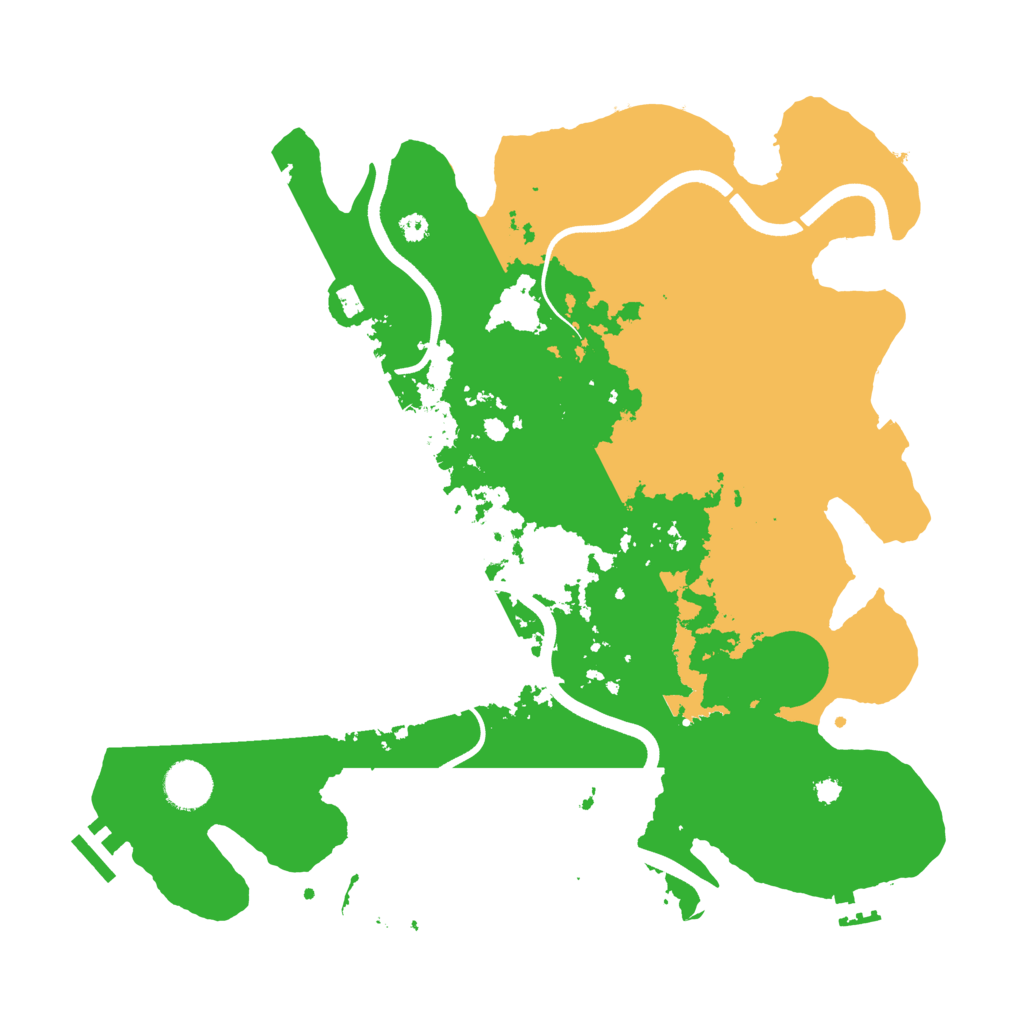 Biome Rust Map: Procedural Map, Size: 3700, Seed: 1231666316