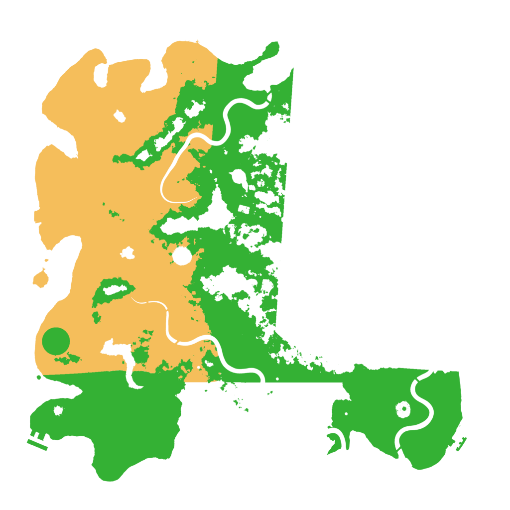 Biome Rust Map: Procedural Map, Size: 4850, Seed: 6732