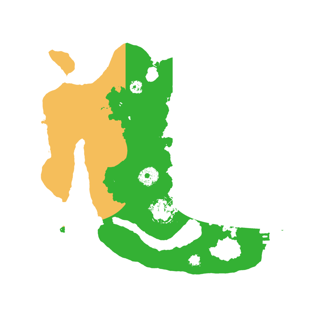 Biome Rust Map: Procedural Map, Size: 2500, Seed: 1073035453
