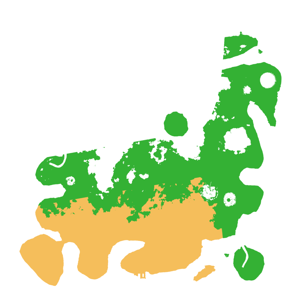 Biome Rust Map: Procedural Map, Size: 3500, Seed: 1939467384