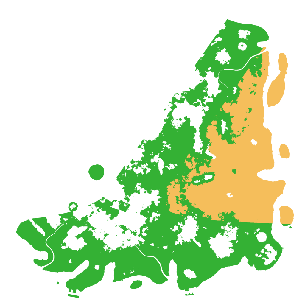 Biome Rust Map: Procedural Map, Size: 5500, Seed: 1255078701