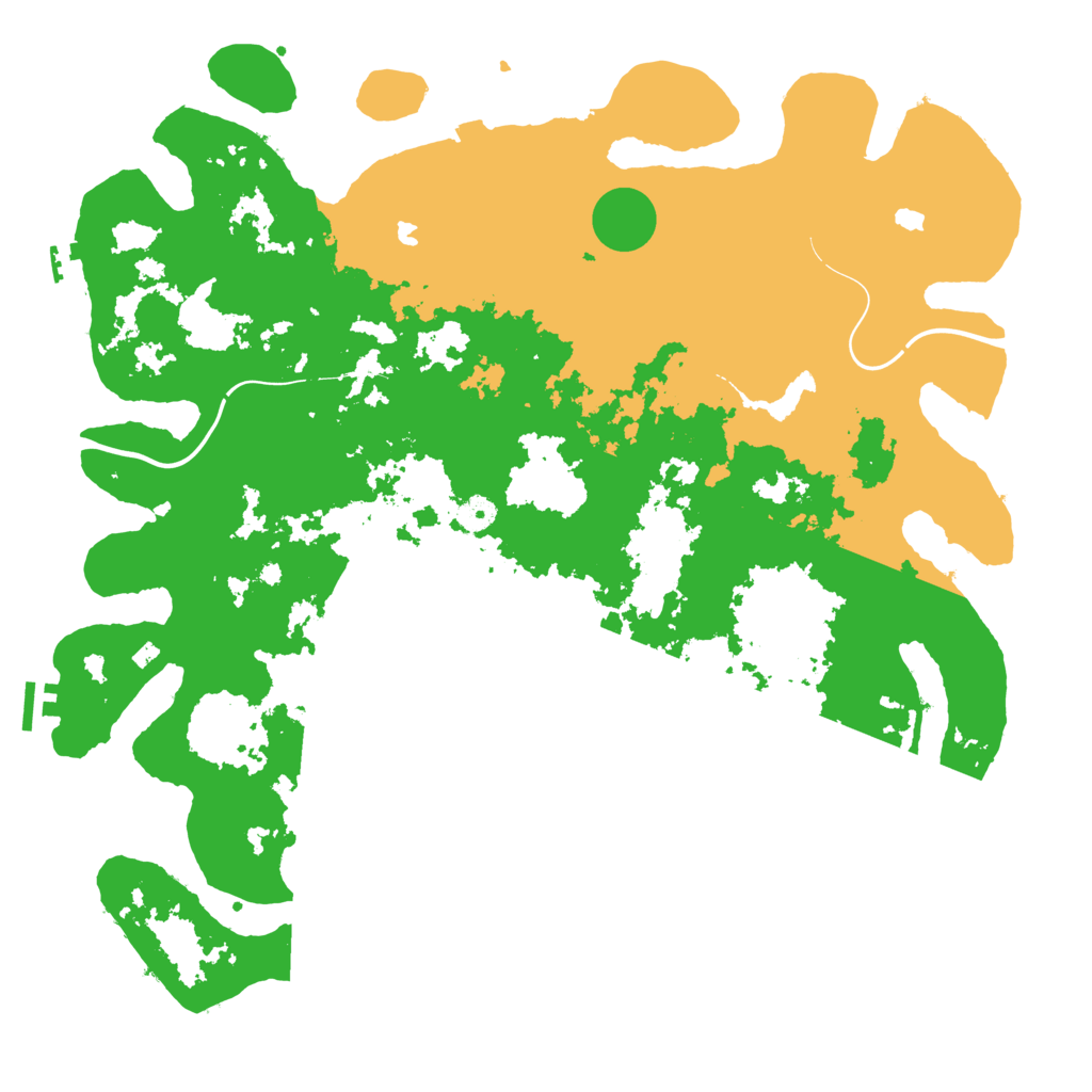 Biome Rust Map: Procedural Map, Size: 4500, Seed: 1405202