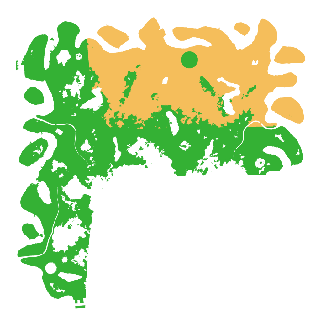 Biome Rust Map: Procedural Map, Size: 5000, Seed: 85596