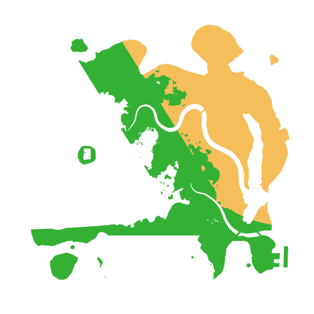 Biome Rust Map: Procedural Map, Size: 3000, Seed: 31701