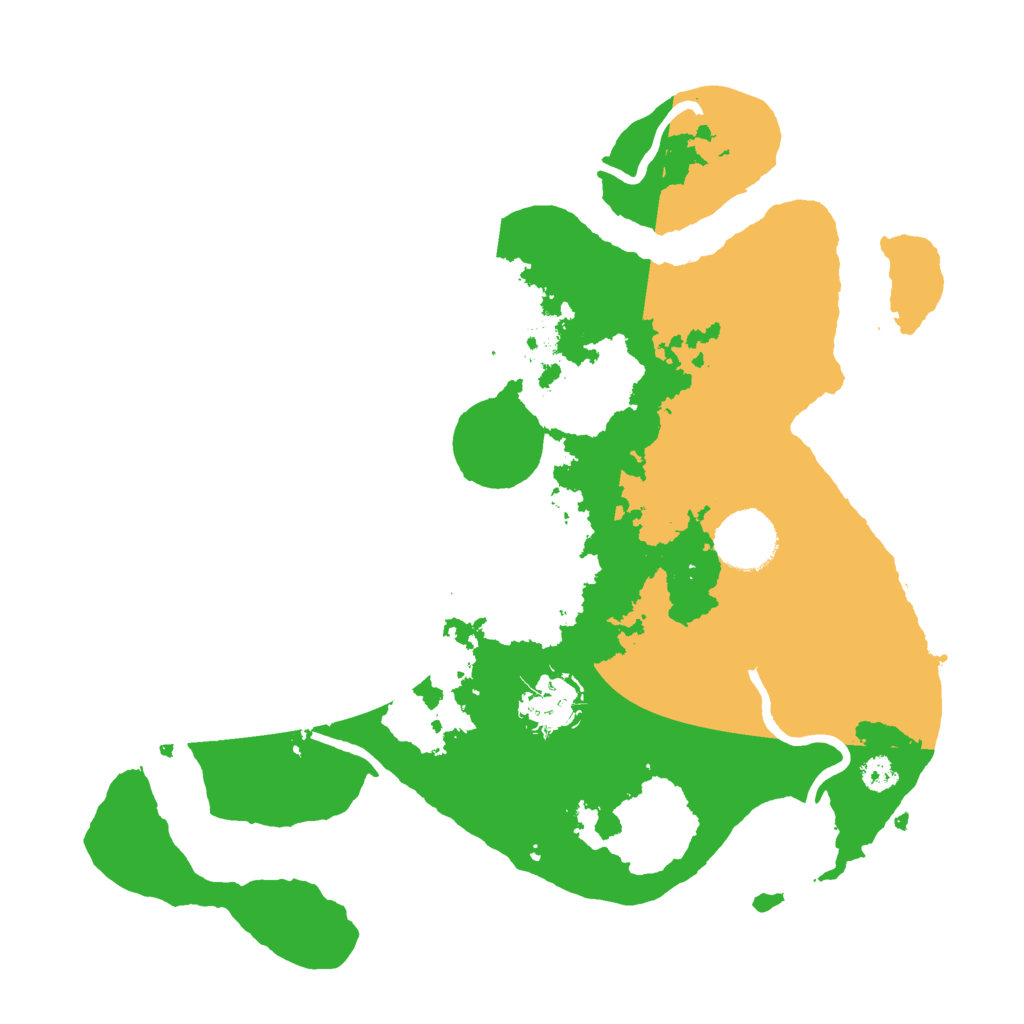 Biome Rust Map: Procedural Map, Size: 3000, Seed: 23313