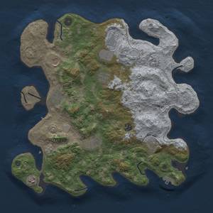 Thumbnail Rust Map: Procedural Map, Size: 3900, Seed: 1146627217, 19 Monuments