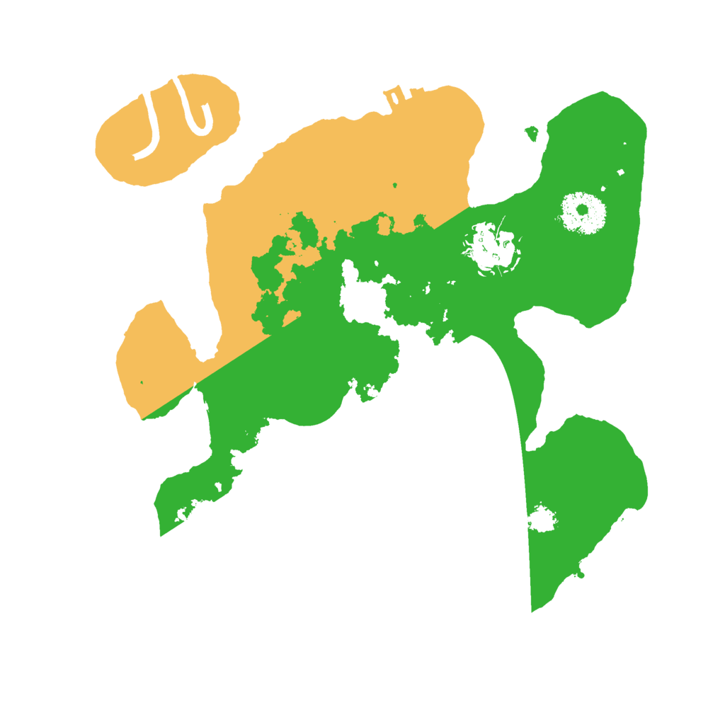 Biome Rust Map: Procedural Map, Size: 2500, Seed: 1320871