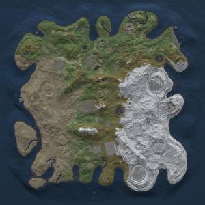 Thumbnail Rust Map: Procedural Map, Size: 3850, Seed: 1730269664, 20 Monuments