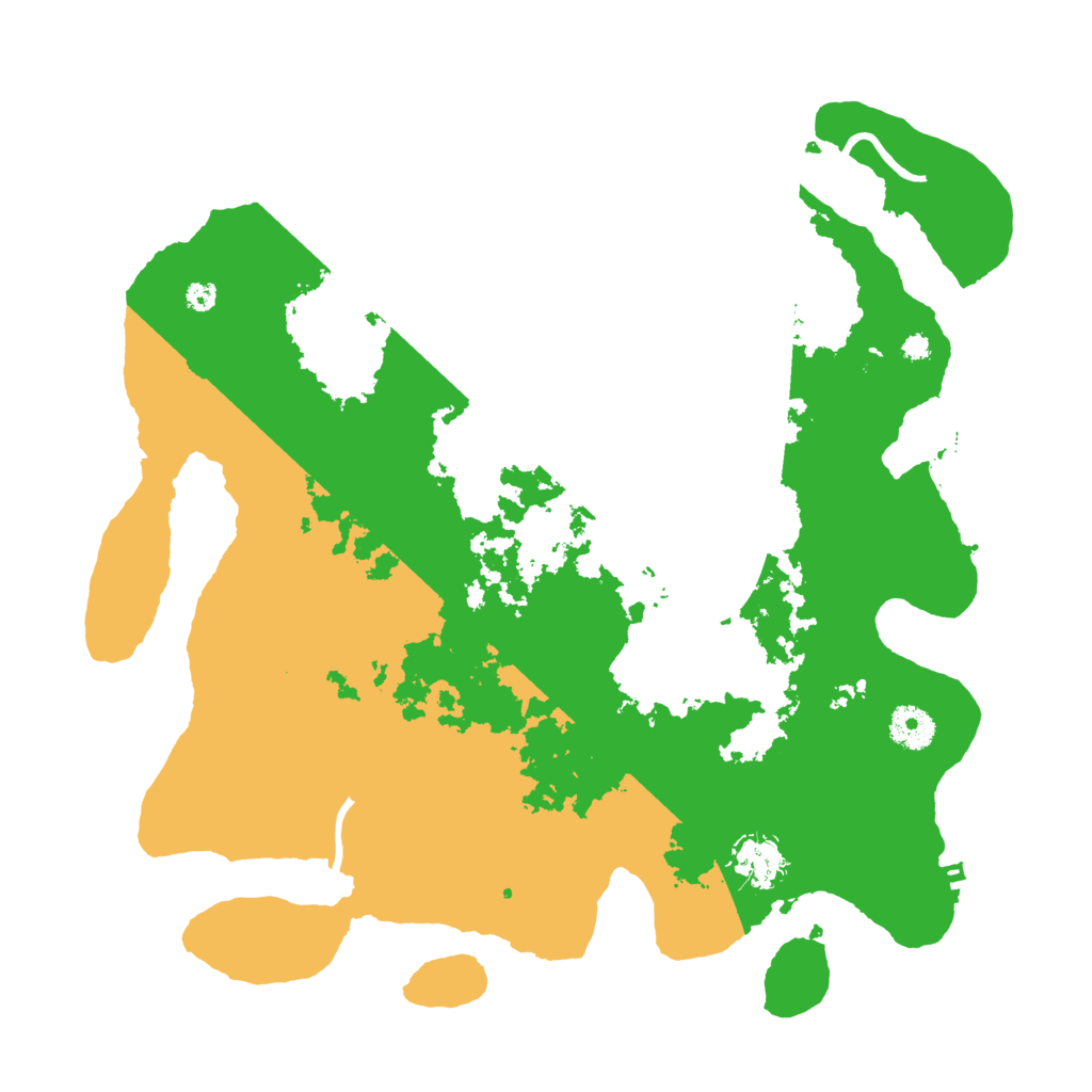 Biome Rust Map: Procedural Map, Size: 3700, Seed: 663896808