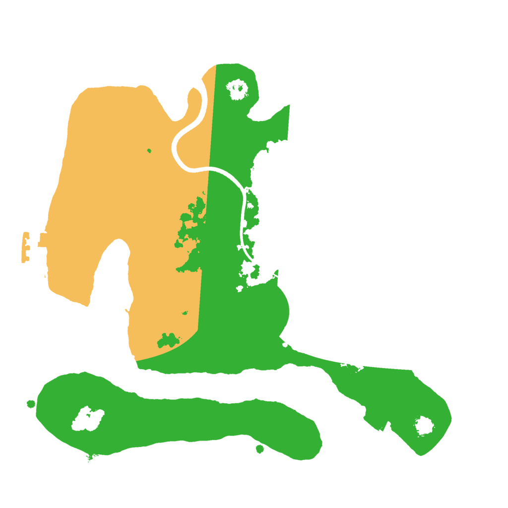 Biome Rust Map: Procedural Map, Size: 2500, Seed: 514527625