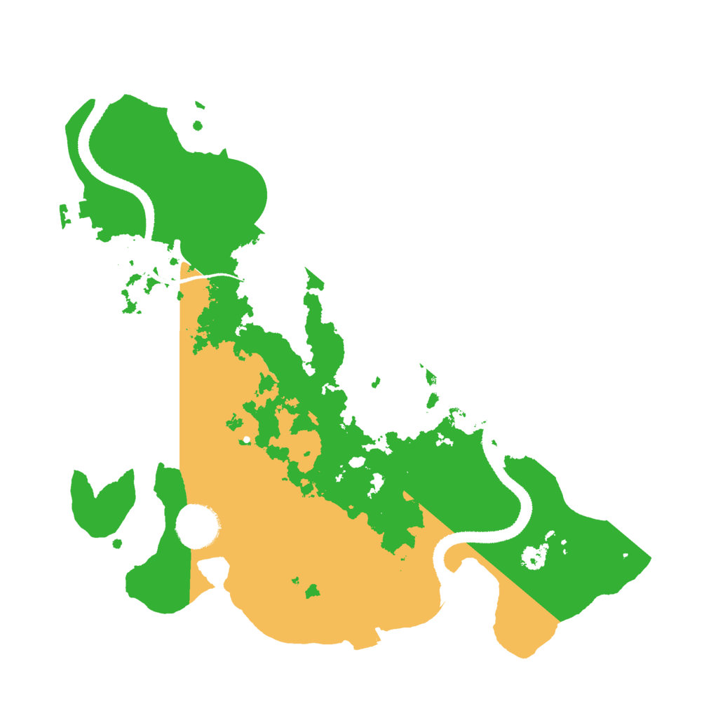 Biome Rust Map: Procedural Map, Size: 3000, Seed: 3096548