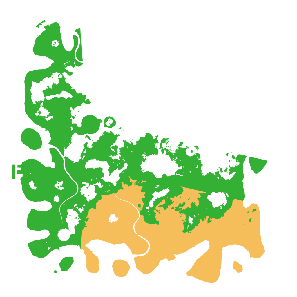 Biome Rust Map: Procedural Map, Size: 4250, Seed: 1234567554