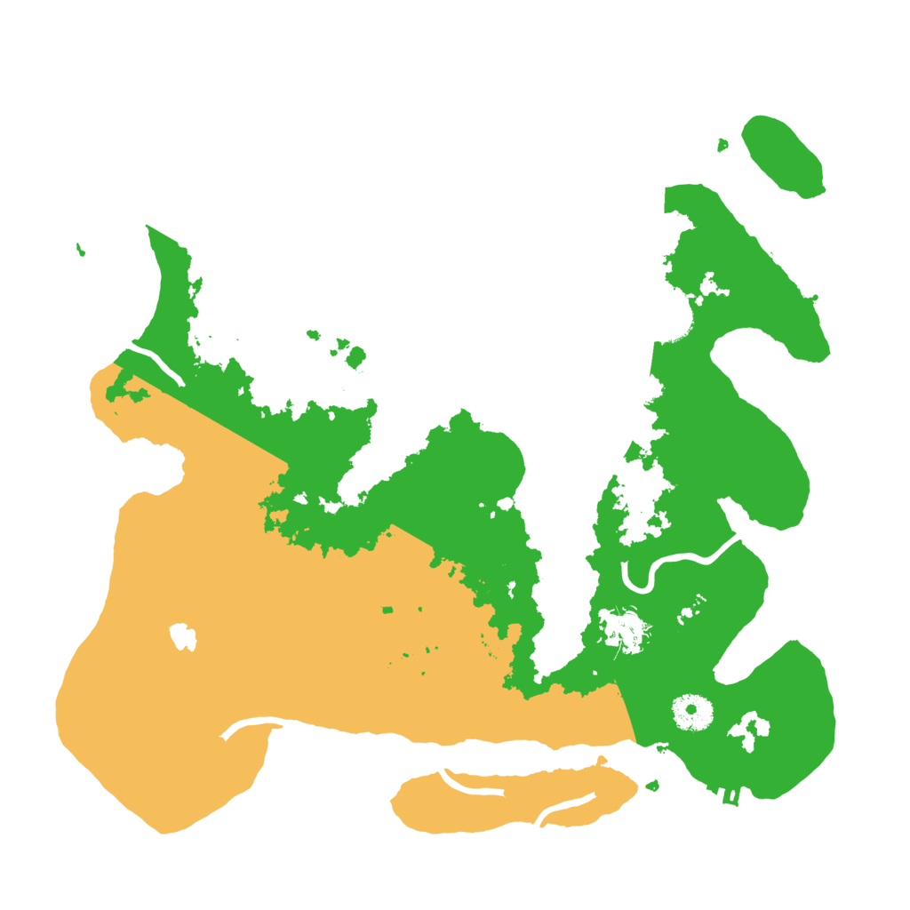 Biome Rust Map: Procedural Map, Size: 3500, Seed: 51175478