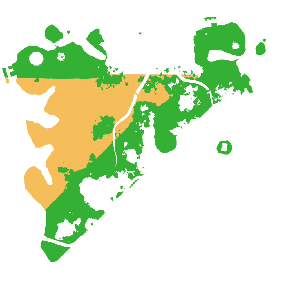 Biome Rust Map: Procedural Map, Size: 3800, Seed: 925745792