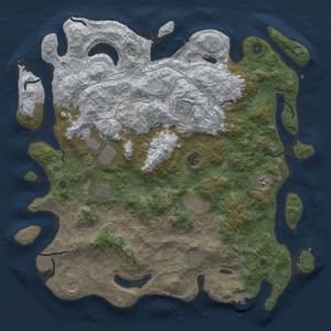 Thumbnail Rust Map: Procedural Map, Size: 4550, Seed: 1777777766, 18 Monuments