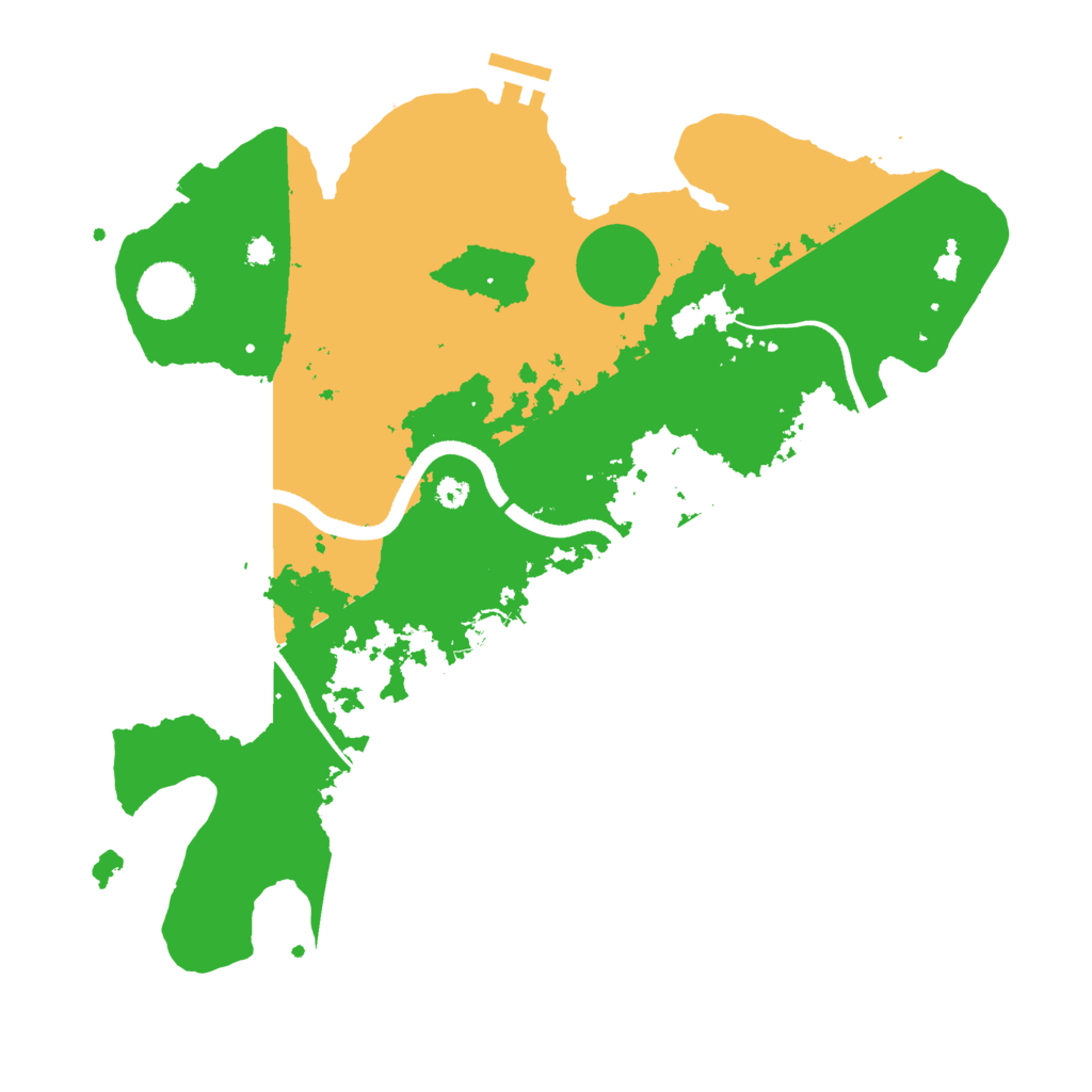 Biome Rust Map: Procedural Map, Size: 3500, Seed: 930984346