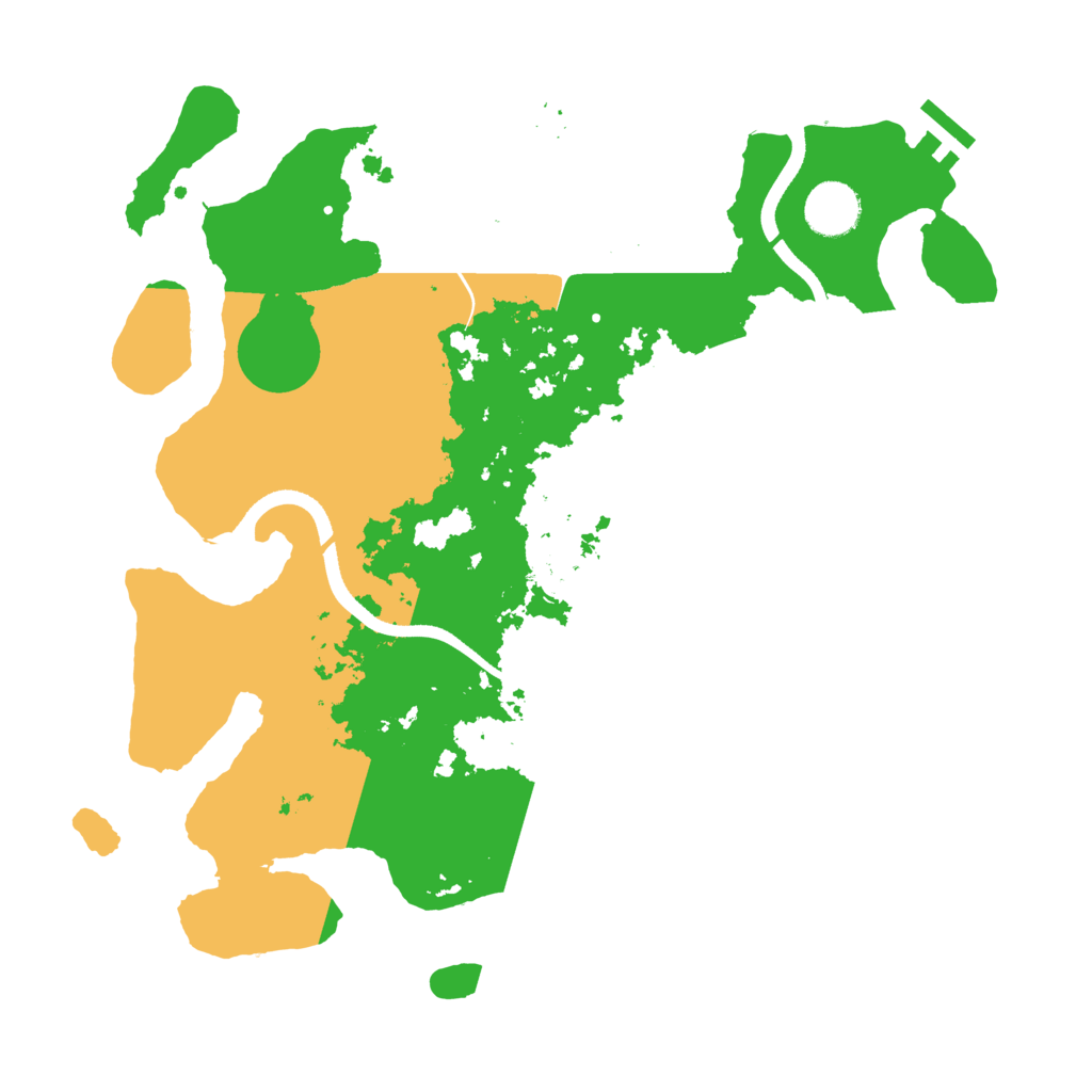 Biome Rust Map: Procedural Map, Size: 3500, Seed: 523466029