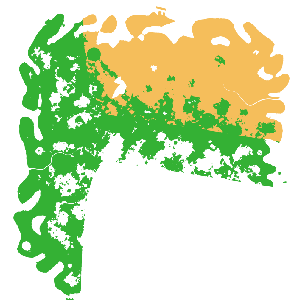 Biome Rust Map: Procedural Map, Size: 6000, Seed: 130524
