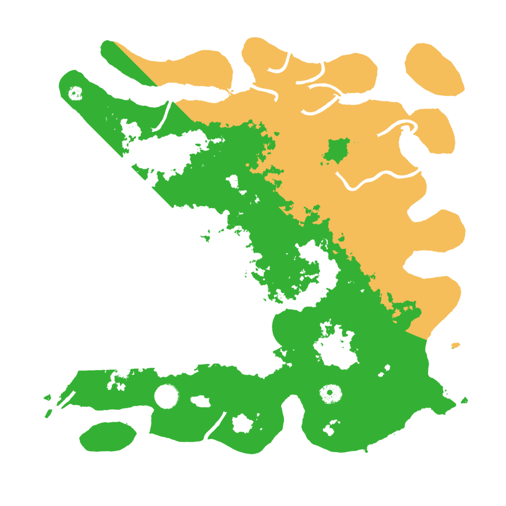Biome Rust Map: Procedural Map, Size: 3700, Seed: 1283028155